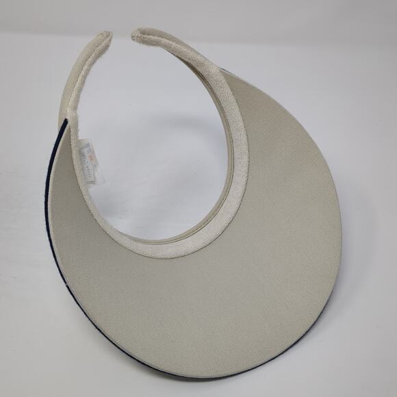 Ha Golf Sun Visor Cap Beige One Size Lightweight Outdoor Blank Cotton - Picture 7 of 9